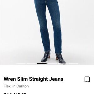rag & bone Wren Slim Straight Jeans in Carlton Blue
